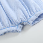 Blue Stripe Bunny Romper - Lil Cactus