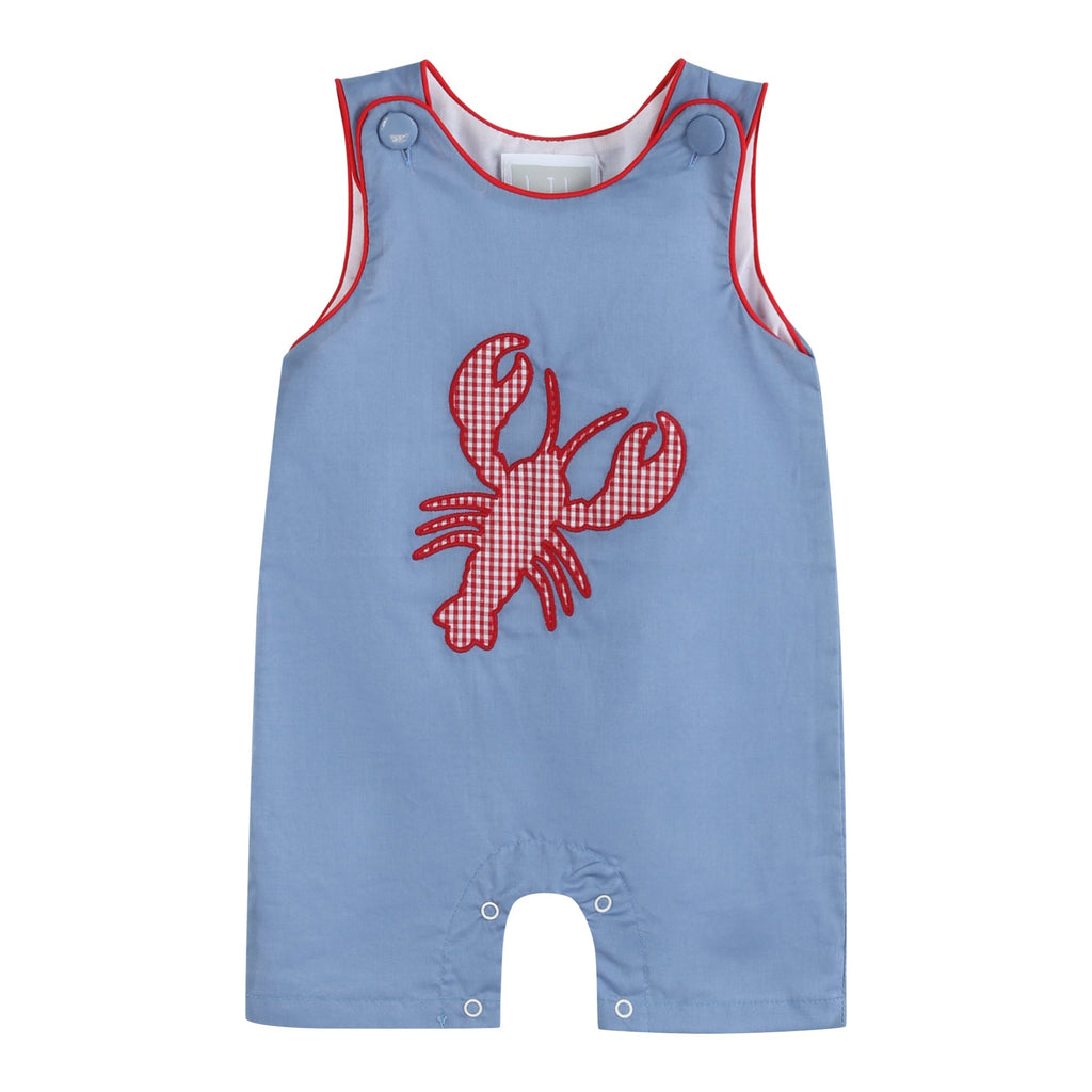 Denim Look Crawfish Romper - Lil Cactus