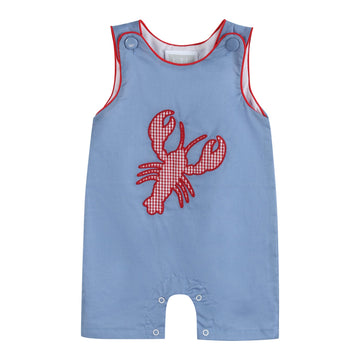 Denim Look Crawfish Romper - Lil Cactus