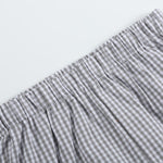 Gray Gingham Golf Tee and Shorts 2 pc Set - Lil Cactus