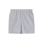 Green Tractor Smocked T-Shirt and Gray Gingham Shorts Set - Lil Cactus