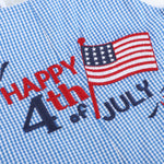 Happy 4th of July Blue Gingham Shortalls - Lil Cactus