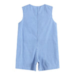 Happy 4th of July Blue Gingham Shortalls - Lil Cactus