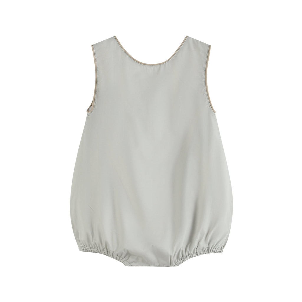 Khaki Green Fish Bubble Romper - Lil Cactus