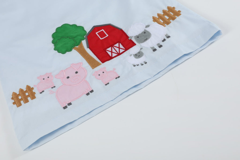 Light Blue Barnyard A - Line Dress - Lil Cactus