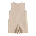 Light Brown Camping Applique Shortall - Lil Cactus
