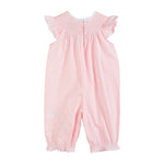 Light Pink Bunny Smocked Romper - Lil Cactus