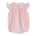 Light Pink Daisy Smocked Ruffle Romper - Lil Cactus