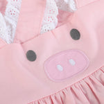 Pink and Lace Piggy Dress - Lil Cactus