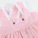 Pink and Lace Piggy Dress - Lil Cactus