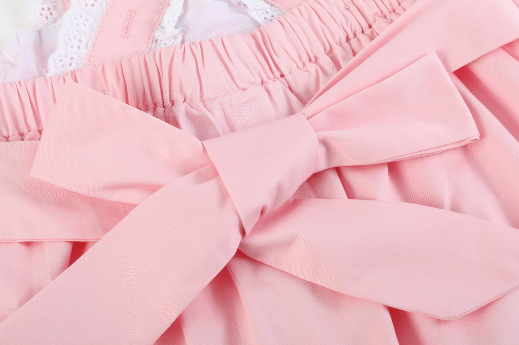 Pink and Lace Piggy Dress - Lil Cactus