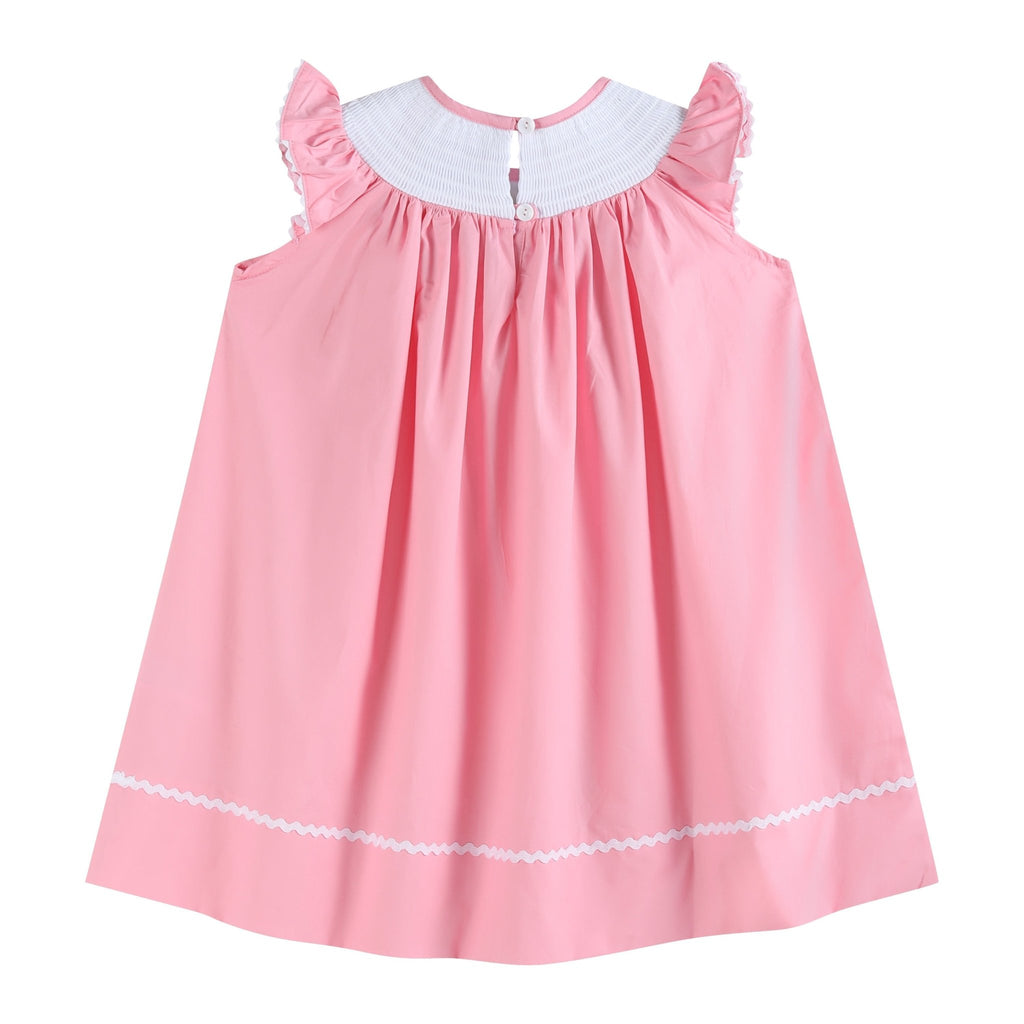 Pink Birthday Girl Smocked Bishop Dress - Lil Cactus