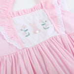 Pink Bunny Ruffle Shoulder Dress - Lil Cactus