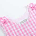 Pink Gingham Flamingo Tulle Ruffle Dress - Lil Cactus