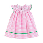 Pink Stripe Smocked Watermelon Dress - Lil Cactus