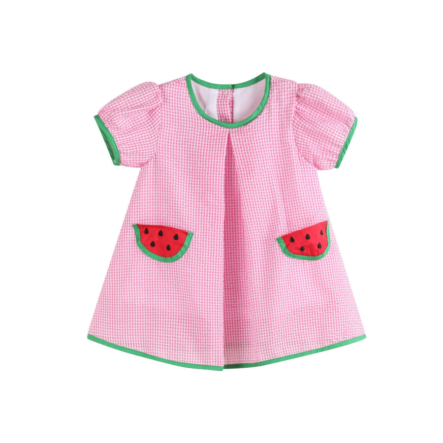 Pink Watermelon Dress and Panty Cover Set - Lil Cactus