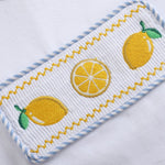 Yellow Gingham Lemon Smocked Shirt and Shorts Set - Lil Cactus