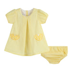 Yellow Lemon Dress and Panty Cover Set - Lil Cactus