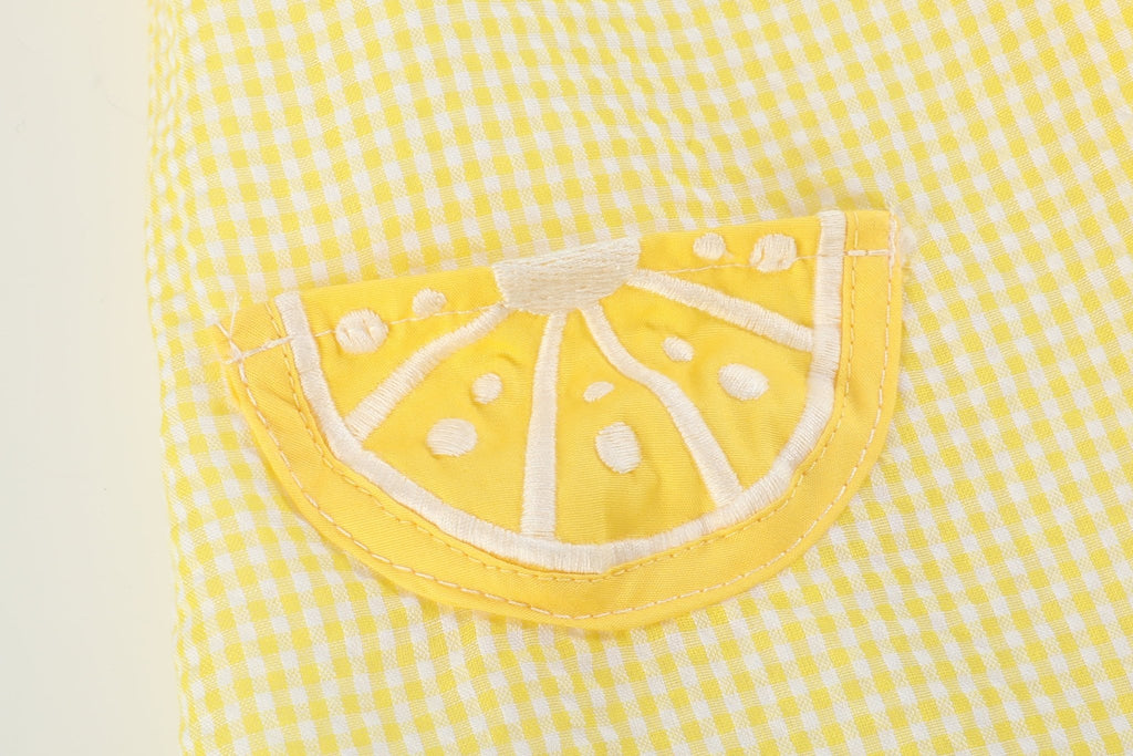 Yellow Lemon Dress and Panty Cover Set - Lil Cactus